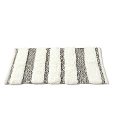 SKL Home Geo Stripe Bath Rug, Black, 20" x 30"