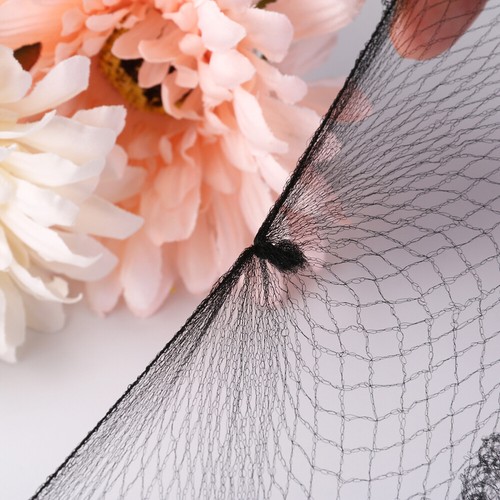100 Stück Haarnetze schwarz elastischer Rand Netz Haarnetz Perückennetze Haarschmuck - Bild 5 von 12