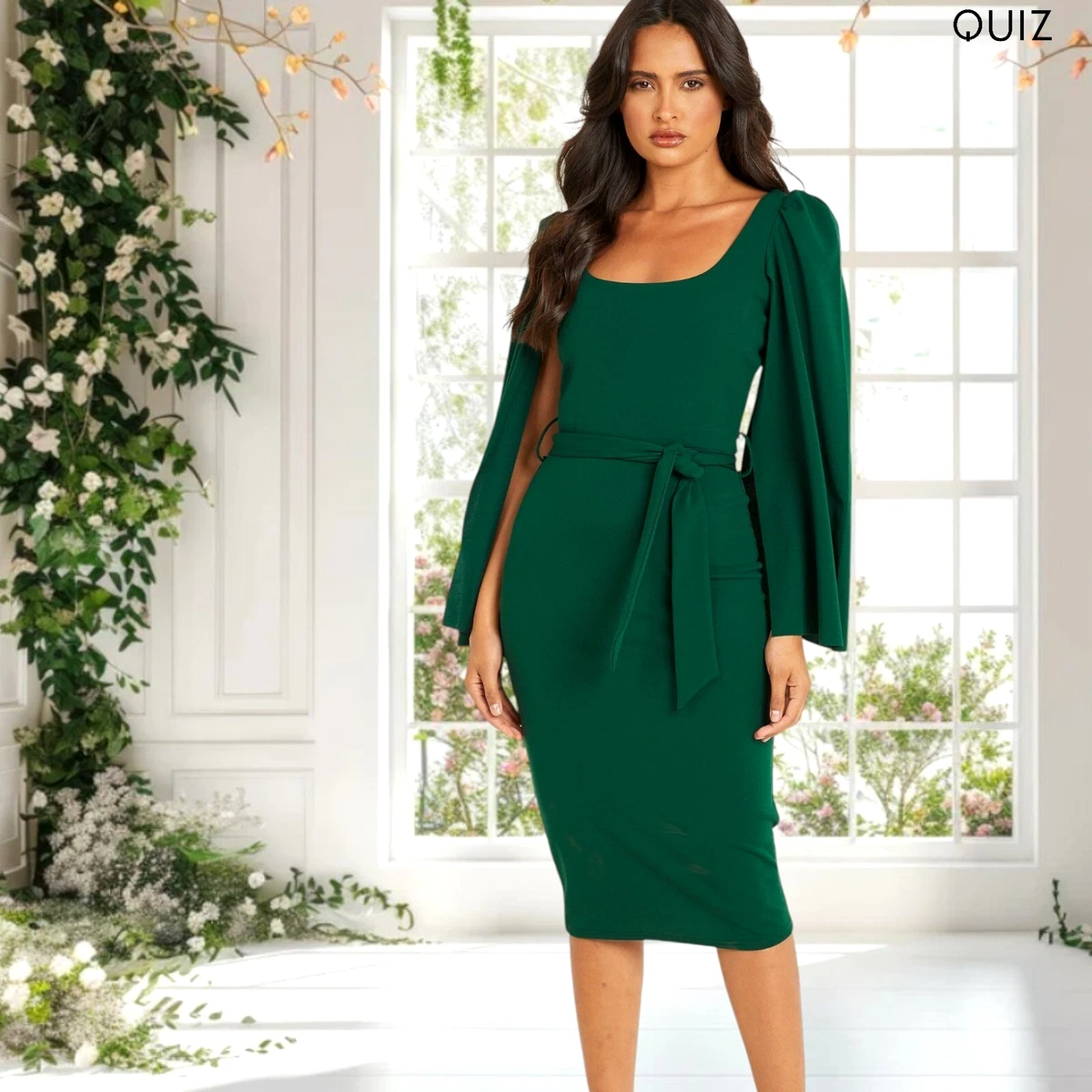 Quiz Bottle Green Maxi Dress Quiz Green Dresses For Women For Sale UK