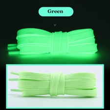 8mm Flat Luminated Rope Shoe Laces 7 Colors Sneakers Trainer Hiking Boot Sew DIY