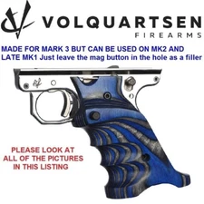 Volquartsen RIGHT HAND Ruger Mark 3 Blue Gray Laminated Wood Grips MK VC3TRG-BL
