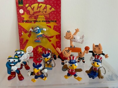 Olympia 1984 1996 2012 Maskottchen Mascot Figur -Auswahl- Cobi Izzy Sam Misha