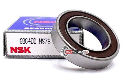 NSK JAPAN 6804 DD DEEP GROOVE BALL BEARING, RUBBER SEALED 20x32x7