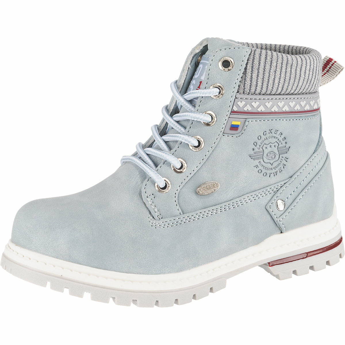 light blue combat boots