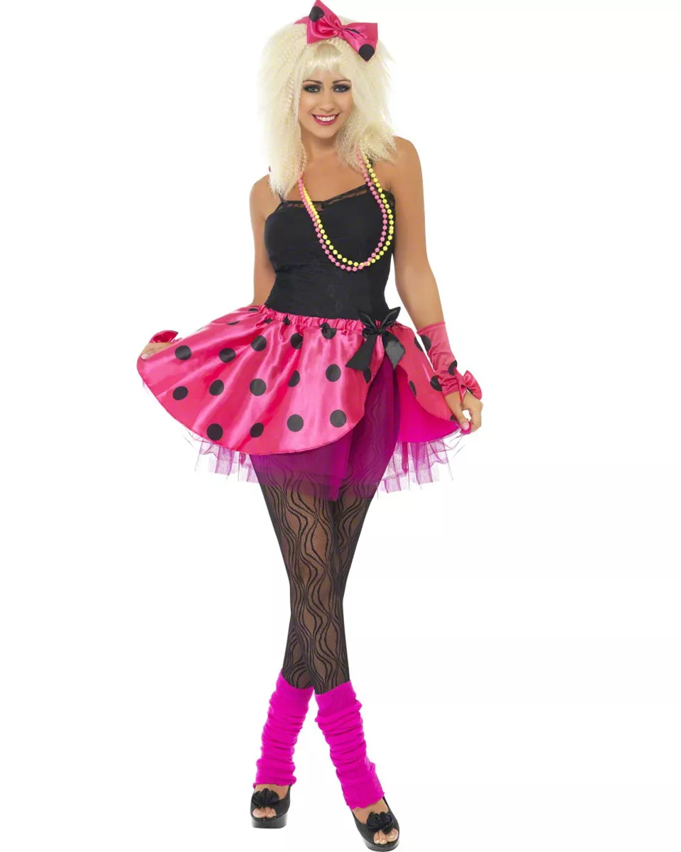Pink skirt outfit clearance 80s
