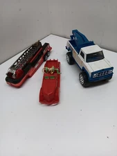 Vintage Renwal American Plastic Fire Engine Ladder Truck & BUDDY L Vehicles