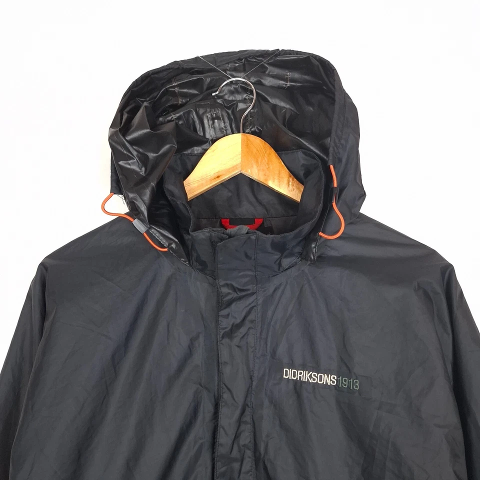 Chaqueta Hombre DIDRIKSONS STORM SYSTEM Talla S Impermeable Transpirable Gris Con Capucha Foto 3 de 4