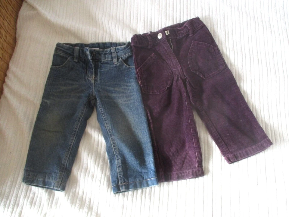 Tolle CHANCE, 2x Hosen in Größe 80, 1xJeans Thermo und 1xCordhose, guter Zustand