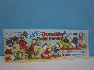 BPZ Donalds flotte Familie 1987 100% Original