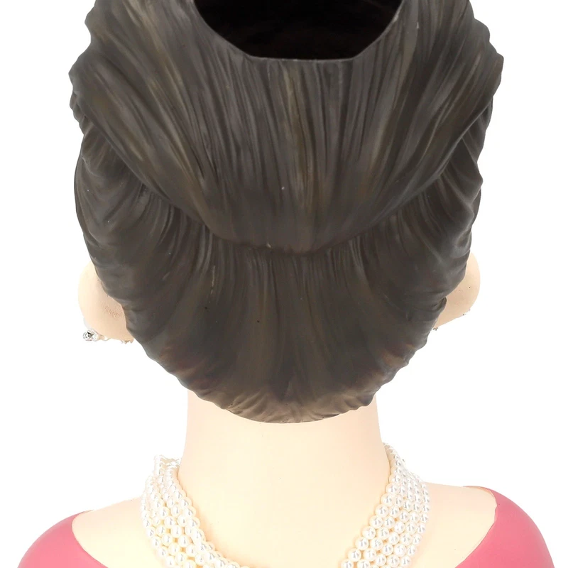 Busto Donna Bubble Gum Statua Decorativa Resina Colorata Pop Moderno H 30 cm, fotografia 7 di 9
