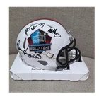 Hall of Fame Autographed Mini Helmet Singletary,Hampton,Urlacher Beckett