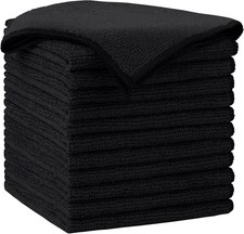 Microfiber Cleaning Cloth-12PK, Soft Microfiber Towels for Cars, Absorbent