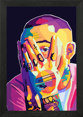 Mac Miller Gerahmtes Wandbild Poster Leinwanddruck Bild
