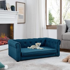 Elegant Rectangle Pet Bed for Small  Medium Dogs, Durable Elevated Dog Sofa Bed