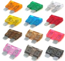 Car Fuses Standard Blade Auto Bike Van 1A 2A 3A 4A 5A 7.5A 10A 15A 20A 25A 30A