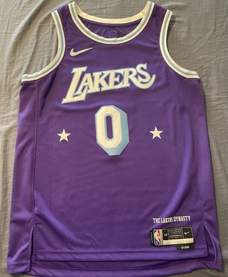 Russell Westbrook NBA Lakers City Edition Swingman Jersey L 48