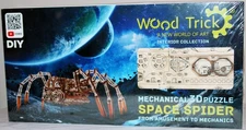 Wood Trick Space Spider Mechanical 3D Wooden Puzzle - DIY Model - New