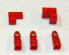 2009 Minotaurus Lego Board Game All 3 Red Microfigures &