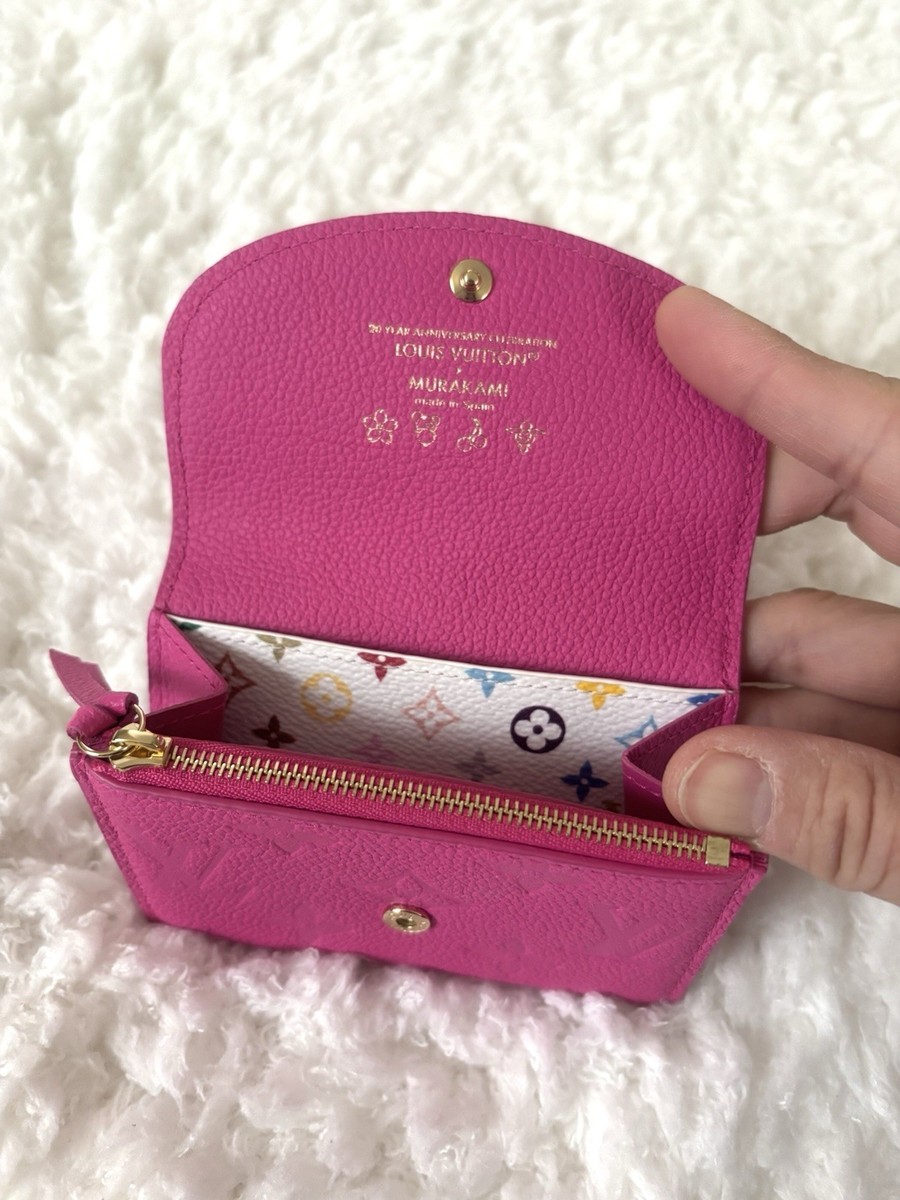 Louis Vuitton Murakami LV X TM Rosalie Coin Purse Kawaii Pink