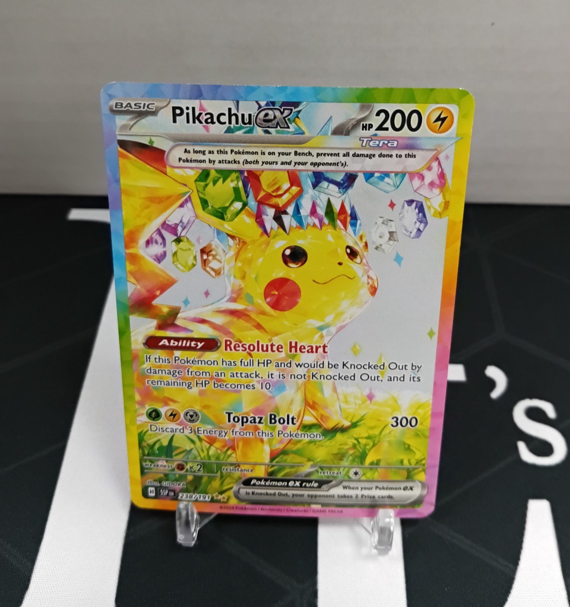 Pikachu ex 238/191 LP Sv08: Surging Sparks Holo Pokemon TCG