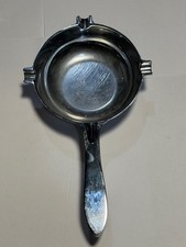 Vintage Chrome Ashtray Skillet Style w/ Handl...