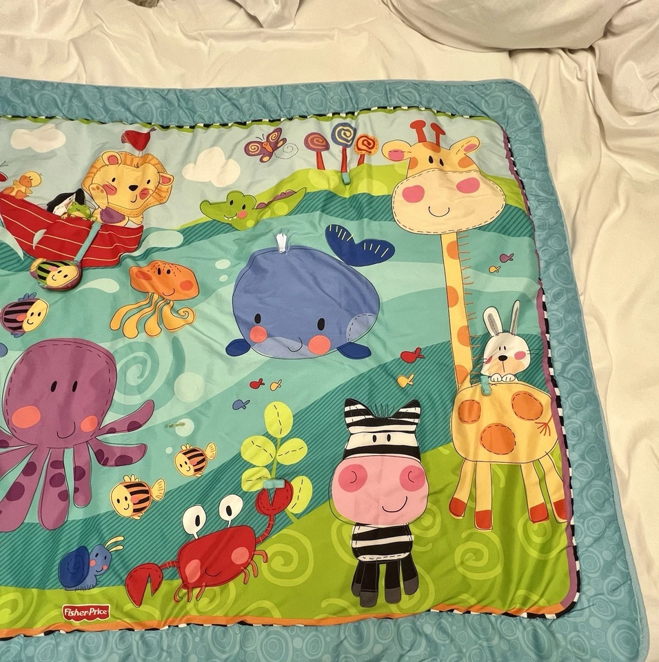 Fisher Price Baby Activity Blanket ~ Multicolored ~ 38" x 56" - Image 2 of 4