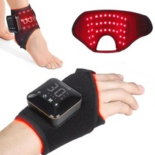 4000mAh Cordless Red Light Therapy for Ankle, Portable Infrared Light Therapy...