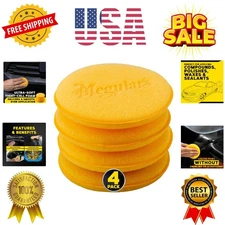 4" Foam Applicator Pads, 4 Count - Ultra-Soft Hand Applicators with a Tight-C...