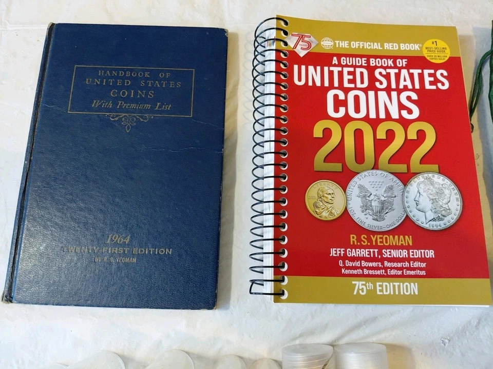 Lot Of Miscellaneous Coins, Books, Coin Tubes, Bank Bag, 1939 Exposition Coin ++ - Image 2 of 4