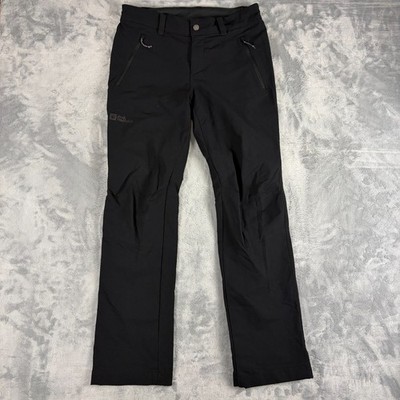 Jack Wolfskin Mens XS 30x32 Activate XT Hiking Trekking Pants Black Texashield