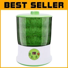 Large Capacity Bean Sprouter with Safety Design – Automatic 3-Layer Indoor Usage
