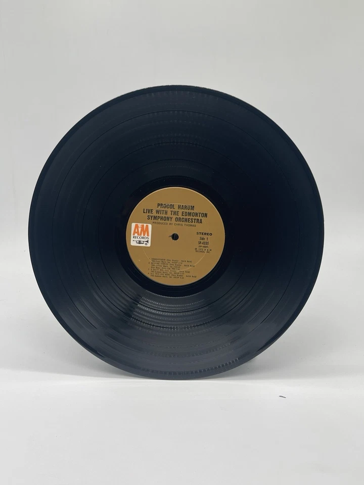 PROCOL HARUM LIVE IN CONCERT w/EDMONTON SYMPHONY ORCHESTRA 12" LP VG+ VINYL - Imagem 3 de 4
