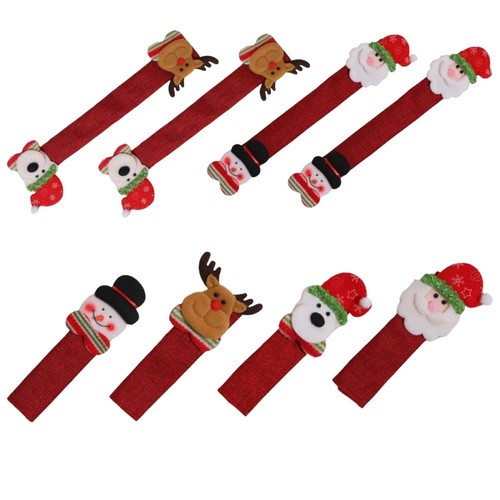 Pokrowce na klamki wielokrotnego użytku poliestrowe świąteczne wielokrotnego użytku do lodówki - Zdjęcie 6 z 26