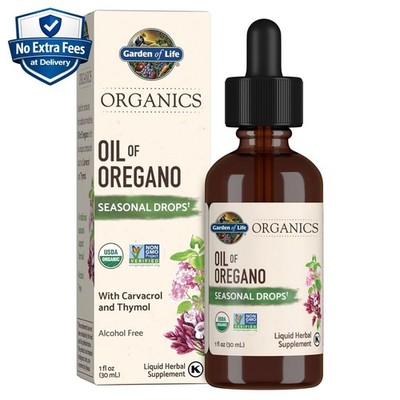 Aceite de Orégano Extracto con Carvacrol & Thymoquinone Gotas Líquidas 1 fl oz
