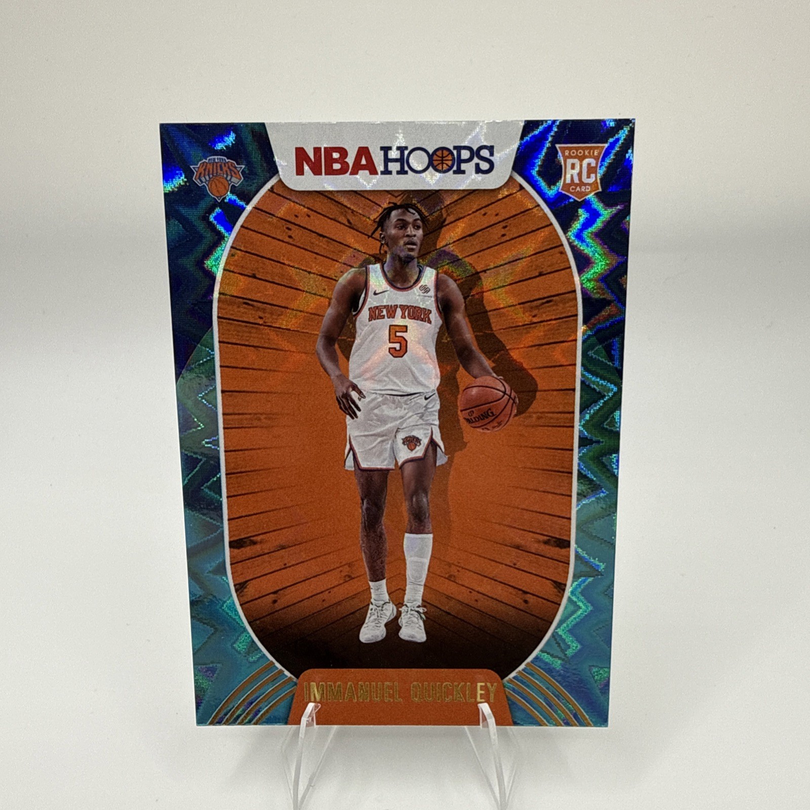 2020-21 Panini NBA Hoops - Immanuel Quickley #249 (RC ) Teal Explosion