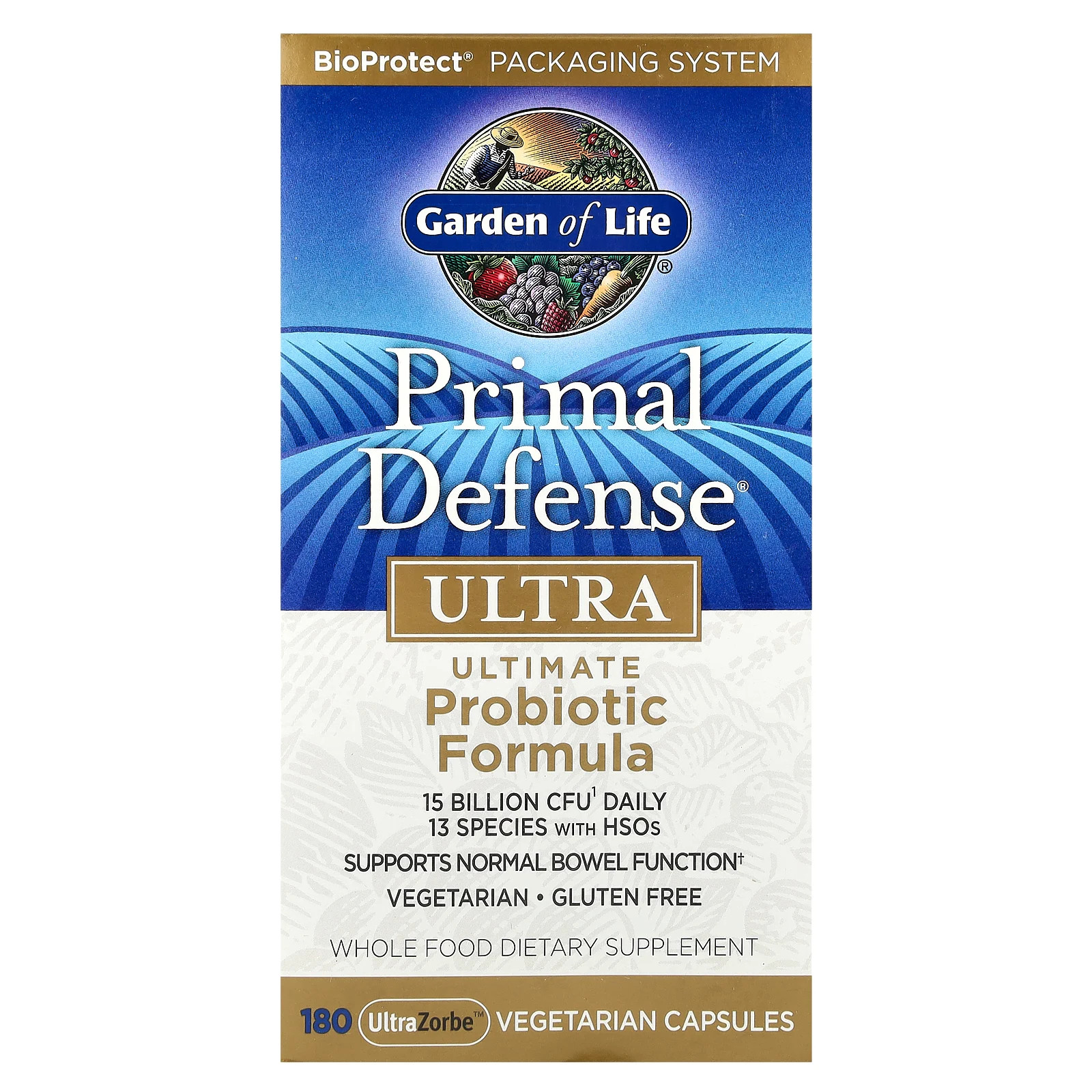 Garden of Life Primal Defense Ultra Ultimate Probiotic Formula 180 Без глютена 15990₽