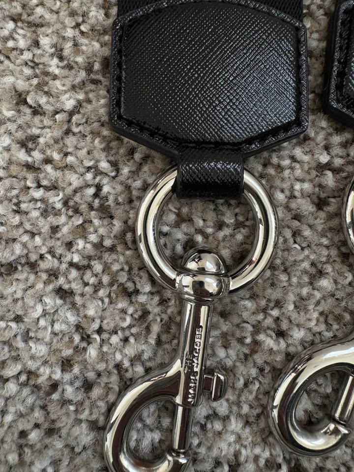 Correa de tela de nailon con logotipo de Marc Jacob usada en excelente estado herrajes plateados para bolso de mano Foto 3 de 4