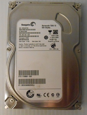 ST3500418AS Seagate Barracuda 500GB SATA 7200RPM 16MB Cache Internal Hard Drive