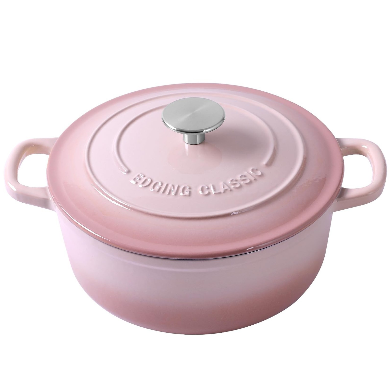 Enameled Cast Iron Covered 5.5 Quart Dutch Oven with Dual Handle, Dutch Ovens...