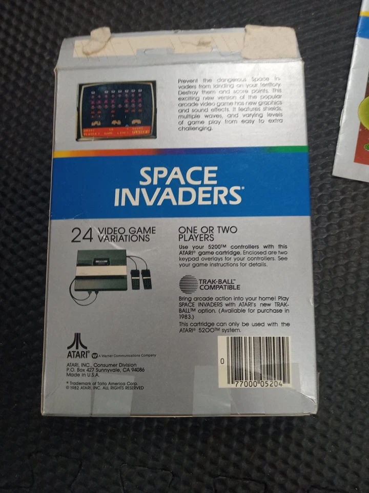 Space Invaders (Atari 5200, 1982) Authentic Complete  - Image 3 of 4