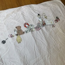 Alfombra de juego/cuna edredón mono diseño libro de cuentos IKEA guinga bebé años 90 de colección