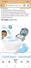 Frida Baby Electric NoseFrida Pro Nasal Aspirator w 2 Tip Storage Case-open box