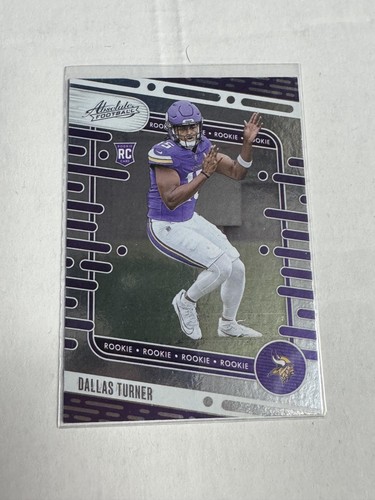 2024 Panini Absolute #117 Dallas Turner Retail Rookie RC NFL Football - Picture 1 of 2