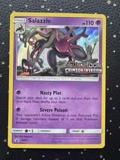 Salazzle SM73 STAFF Prerelease Promo LP Holo Crimson Invasion Pokemon on eBay
