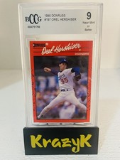 1990 Donruss Orel Hershiser Los Angeles Dodgers BCCG 9
