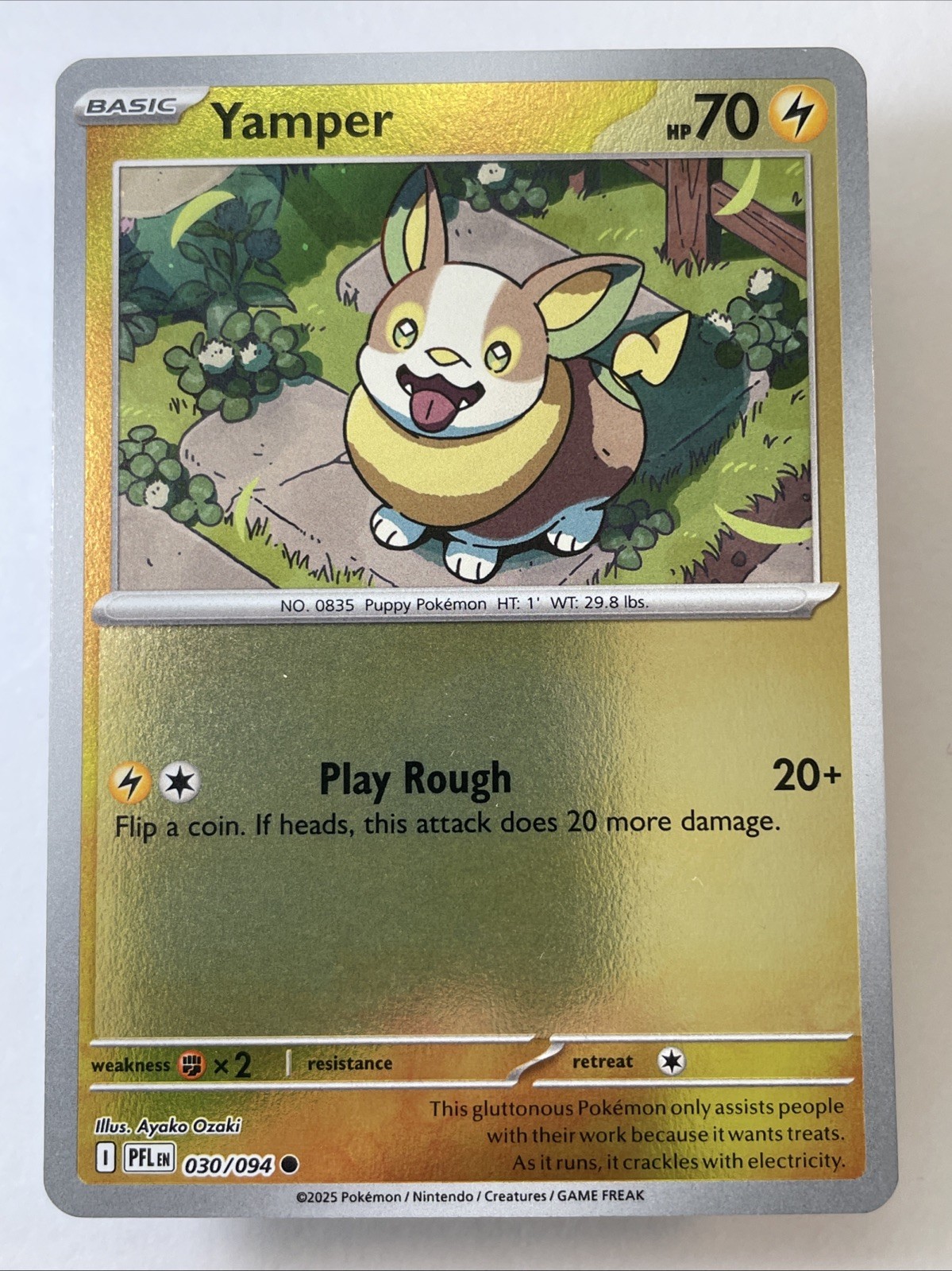 Yamper 030/094 - Me02: Phantasmal Flames Reverse Holo (NM)