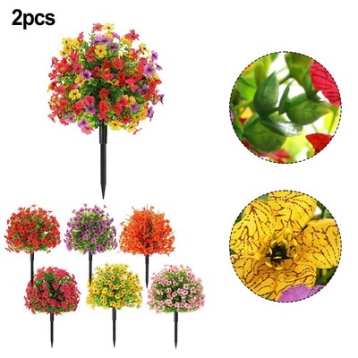 Alberi Di Bosso Artificiali 48,9 Cm - Set Da 2 In Vaso, Resistenti Ai Raggi UV Per Esterno E Interno - 5