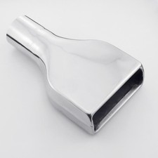 2.5 In Single Exhaust Tip Slant Cut Rectangle 6x2 Out Stainless 304 Steel 2.5 In Single Exhaust Tip Slant Cut Rectangle 6x2 Out Stainless 304 Steel