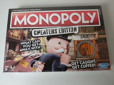 Hasbro Monopoly Game: Cheaters Edition Board Game- New Sealed