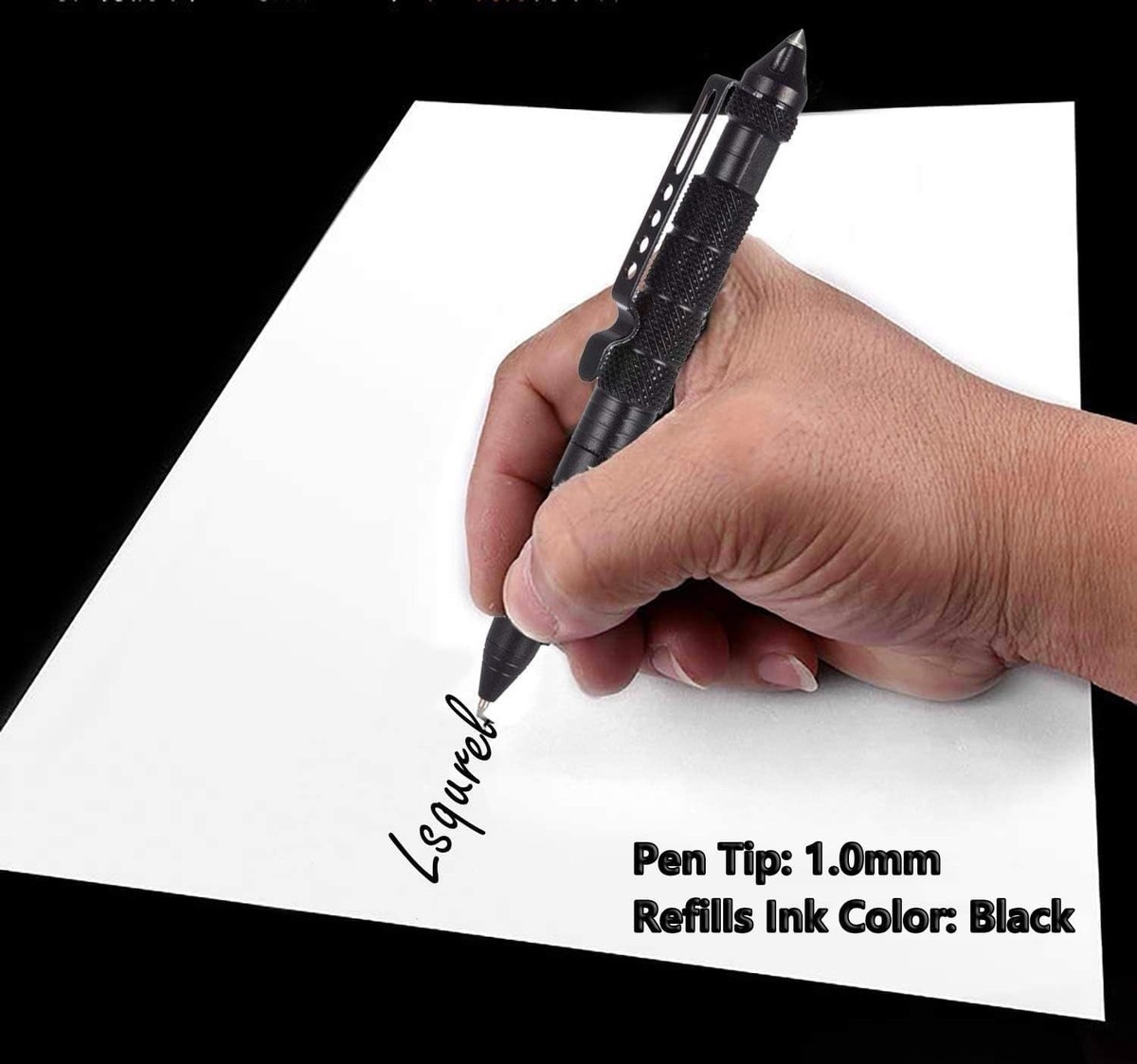 SALE Tactical Pen Aluminum Self Defense with Glass Breaker Pen Writing Black EDC